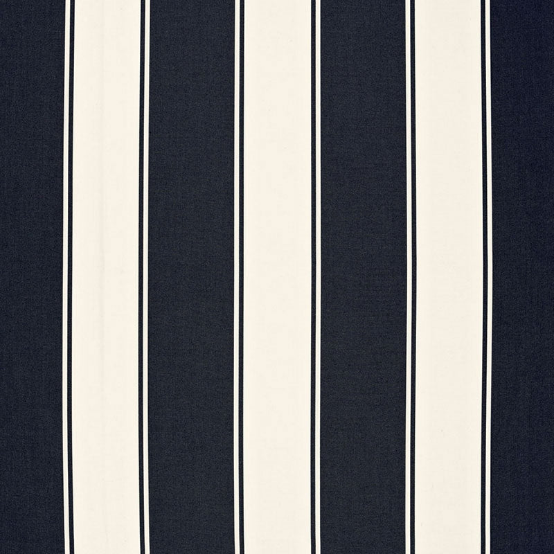 Purchase sample of 65892 Cannes Awning Stripe, Denim by Schumacher Fabric