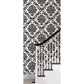 Acquire Nus1646 Ariel Black And White Damask Geometric Peel And Stick Wallpaper