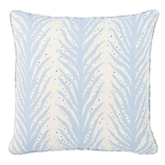 So17948005 | Creeping Fern 20" Pillow, Sky - Schumacher Furniture and Accessories