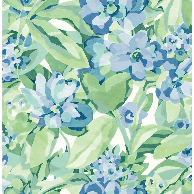 Sample CBS4511 Caroline et Bettina, Heather Belles Fleurs Peel and Stick Wallpaper by NuWallpaper
