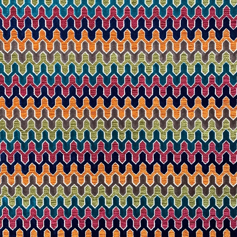 Looking 8566 Kirkwall Fiesta Multi Color Geometric Upholstery Magnolia Fabric