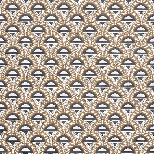 Shop 5012080 Abelino Camel and Black Schumacher Wallcovering Wallpaper