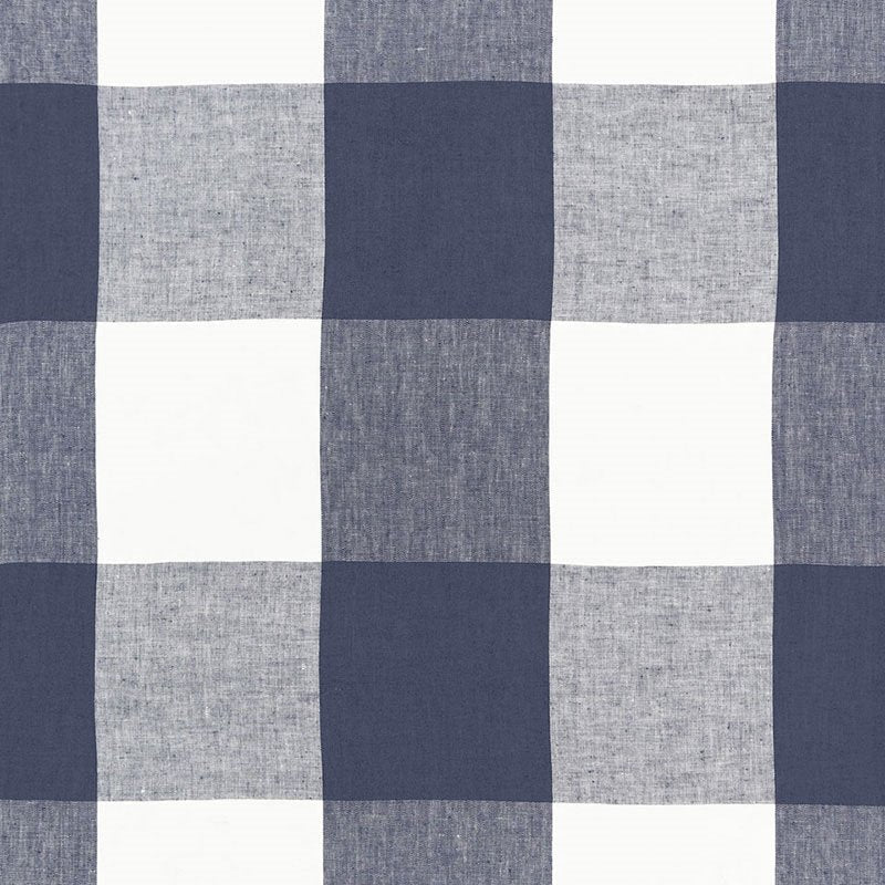Purchase sample of 68370 Key Largo Check, Navy by Schumacher Fabric