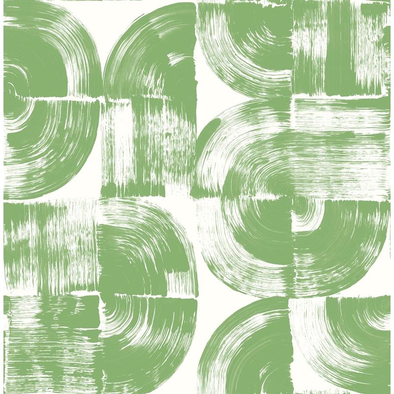 Sample 4014-26408 Seychelles, Giulietta Green Painterly Geometric Wallpaper by A-Street Prints Wallpaper