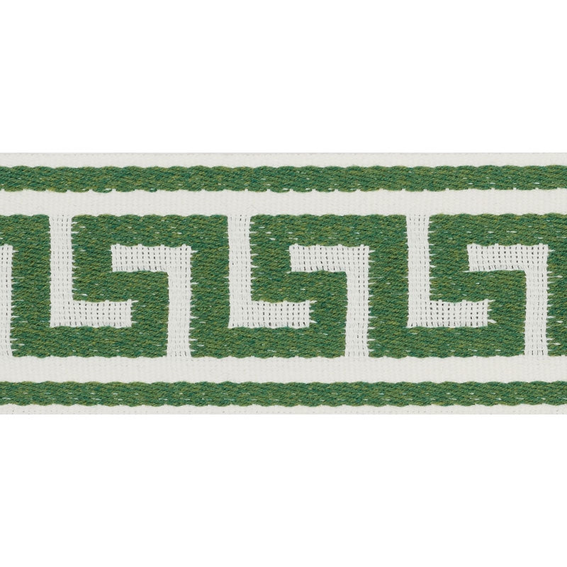 72393 | Ganton Tape, Green - Schumacher Fabric