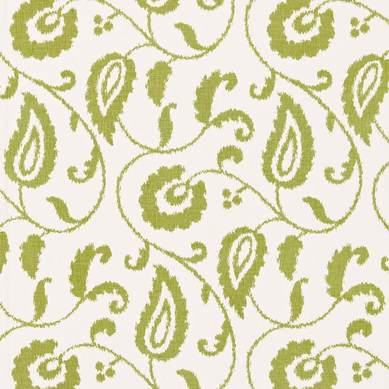 Purchase sample of 175013 Malacca Ikat Vine, Willow by Schumacher Fabric