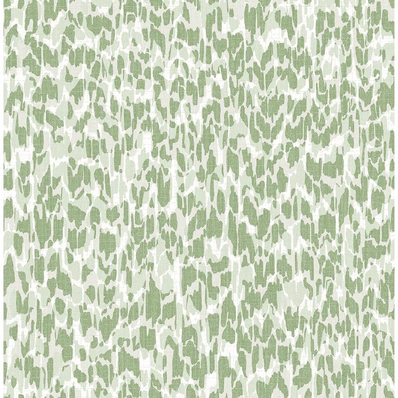 Sample 4014-26430 Seychelles, Flavia Green Animal Print Wallpaper by A-Street Prints Wallpaper