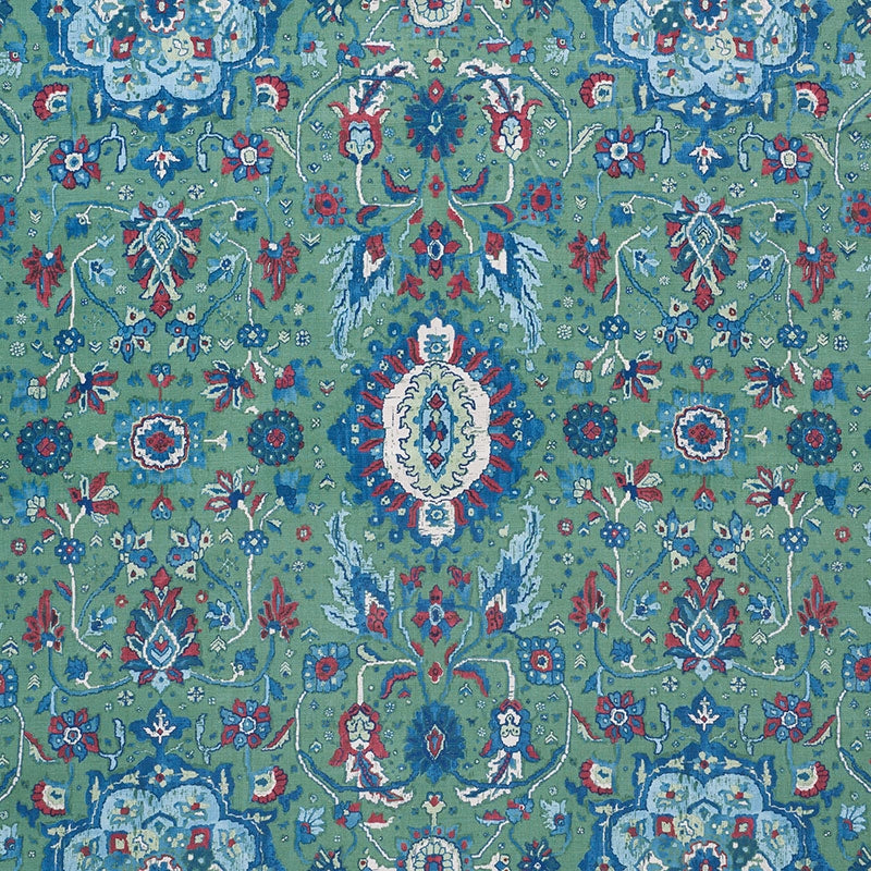 Purchase sample of 172793 Jahanara Carpet, Jade by Schumacher Fabric