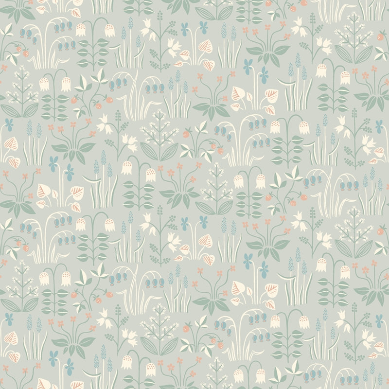 Sample 7216 Strawberry Field, Dove By Borastapeter Wallpaper