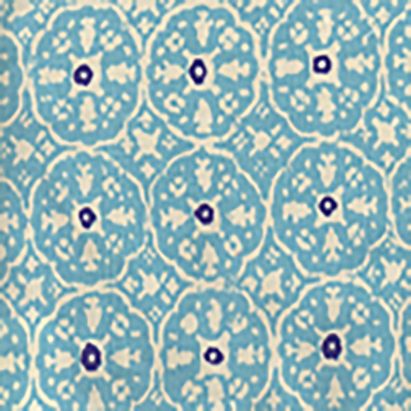 Purchase 149-33WP Nitik Ii New Turquoise on Almost White by Quadrille Wallpaper