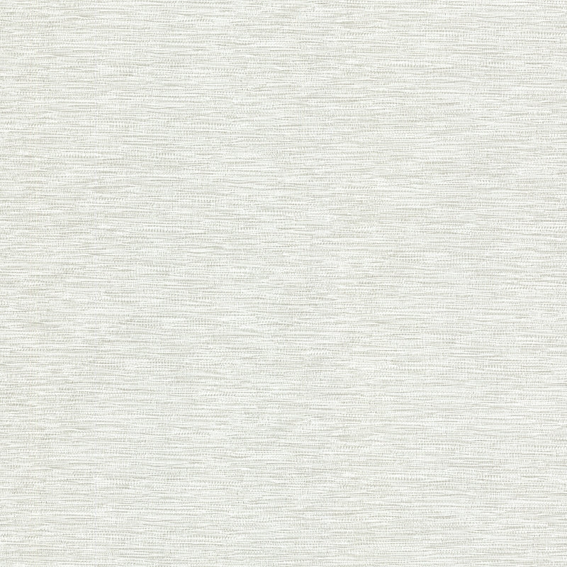 Sample 2807-2010 Warner Grasscloth Resource, San Paulo Light Grey Horizontal Weave Wallpaper by Warner