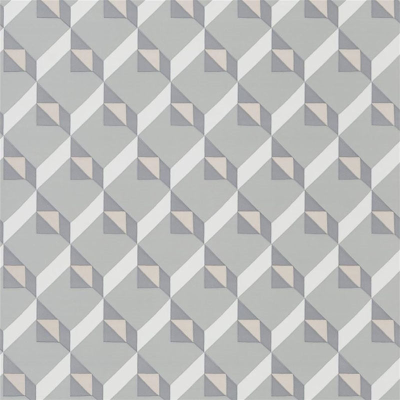 Sample PDG1055-06 Dufrene Zinc Blue by Designer Guild Wallpaper