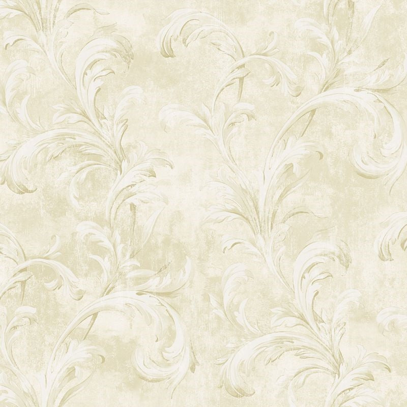 Save VA10303 Via Allure 2 Elegant Scrolls by Wallquest Wallpaper