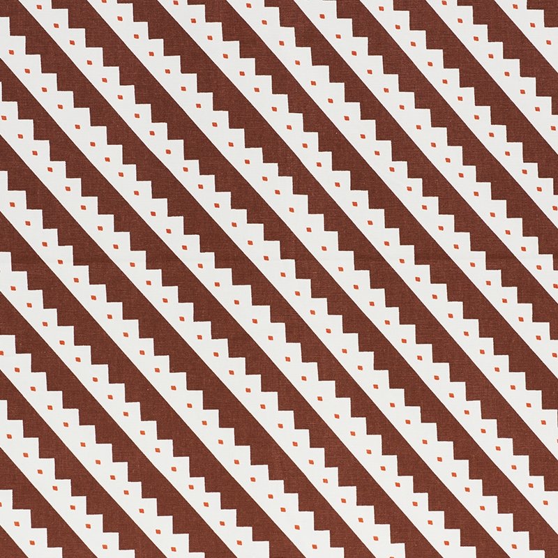 Purchase sample of 178020 Zeppelin, Brown by Schumacher Fabric
