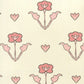 Sample HC1995W-02OWP Clementine All Over, Peach Pink Brown On Off White by Quadrille Wallpaper