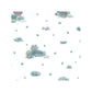 Sample CN22620 Blue Floral wallpaper Norwall Wallpaper