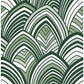 Sample 2969-87354 Pacifica, CABARITA Green Art Deco Leaves by A-Street Prints Wallpaper