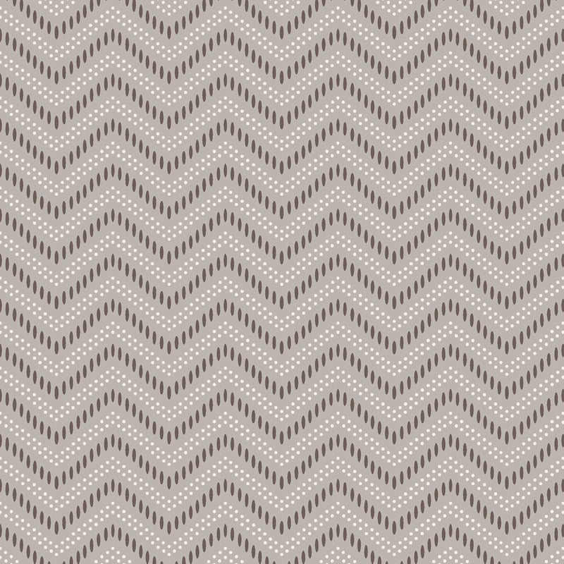 Sample 6484 Chevron Dots, Silver By Borastapeter Wallpaper