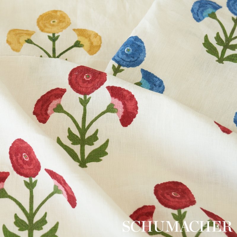 Looking 179672 Saranda Flower Royal By Schumacher Fabric