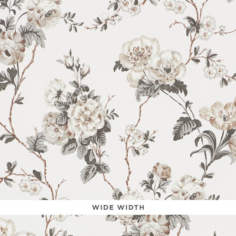 Purchase 5009871 Betty Charcoal Schumacher Wallpaper