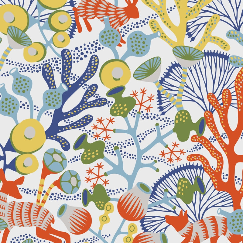 Sample 1462 Korallang, Ivory Multi By Borastapeter Wallcovering