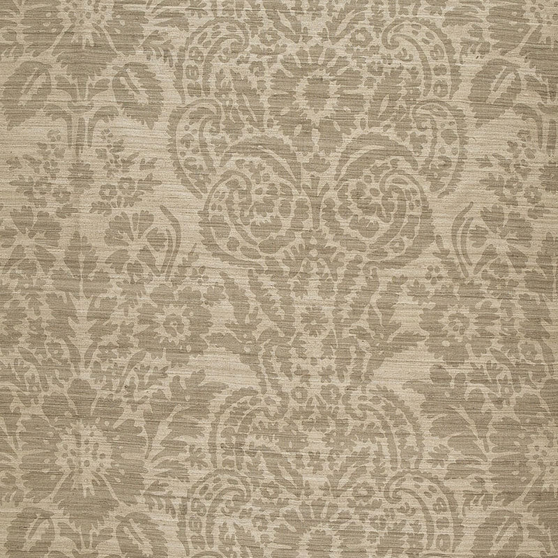 Purchase sample of 174612 Malay Damask Print, Chanterelle by Schumacher Fabric