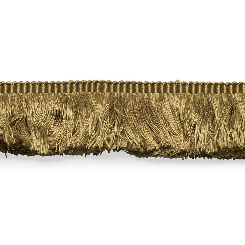 74585 | Francois Silk Brush Fringe, Olive - Schumacher Fabric