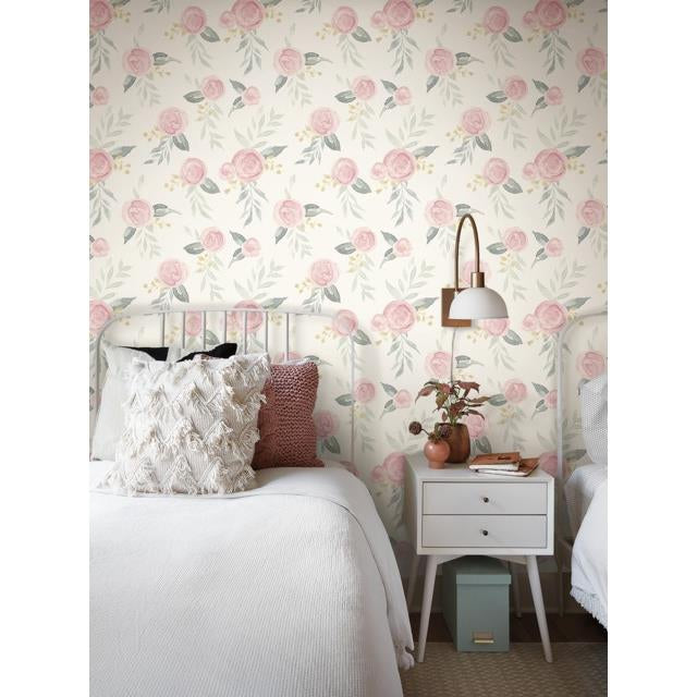 Select Psw1010Rl Magnolia Home Vol Ii Floral Pink Peel And Stick Wallpaper