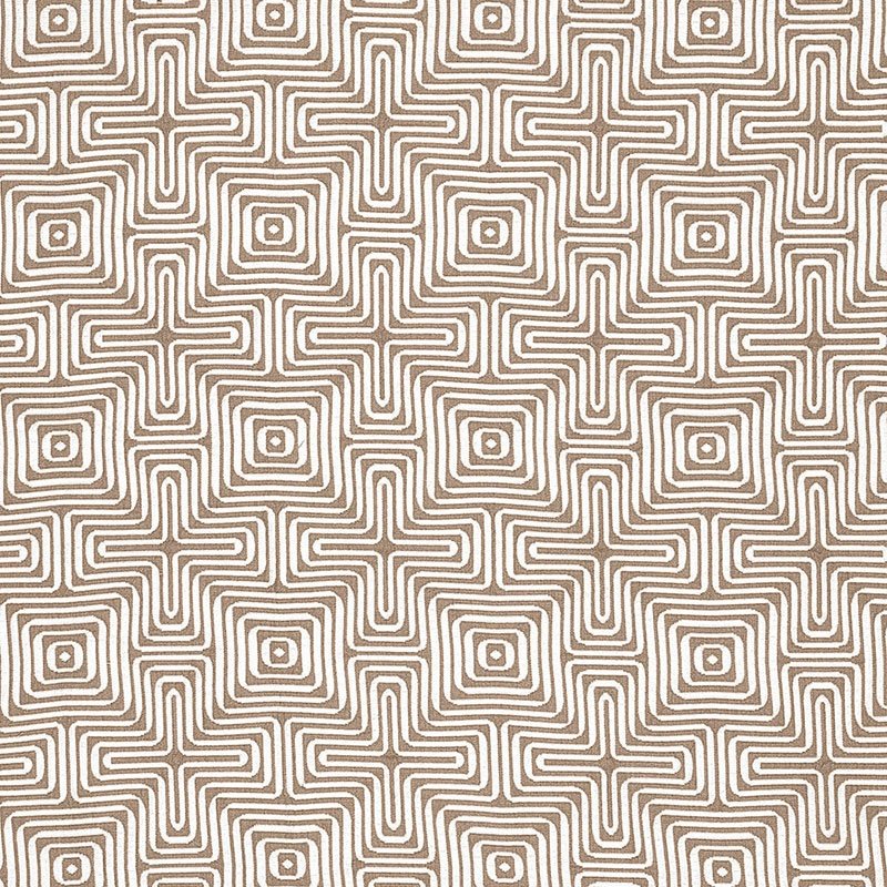 Order 65323 Amazing Maze Sand by Schumacher Fabric