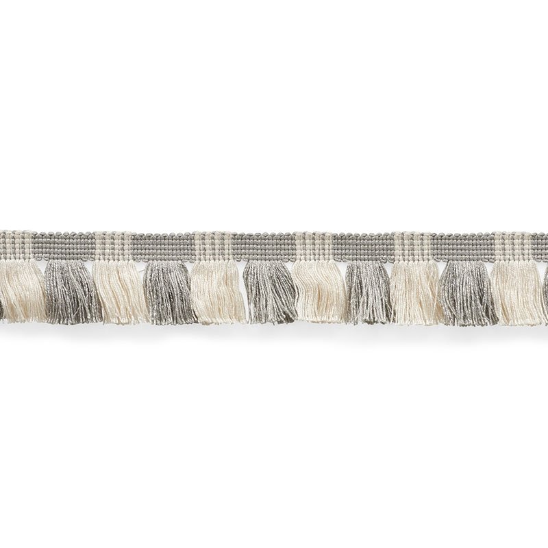 75364 | Juno Fringe, Grey & Ivory - Schumacher Fabric
