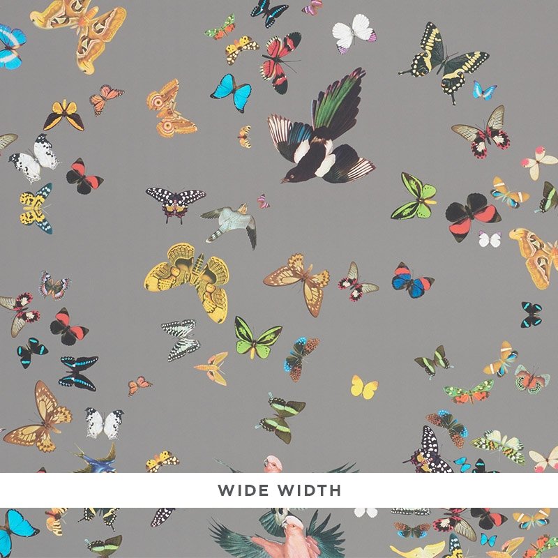 Find 5010862 Queen's Flight Panel Set Grey Schumacher Wallcovering Wallpaper