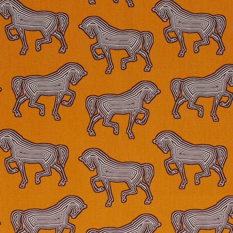 Purchase sample of 178010 Faubourg, Orange by Schumacher Fabric