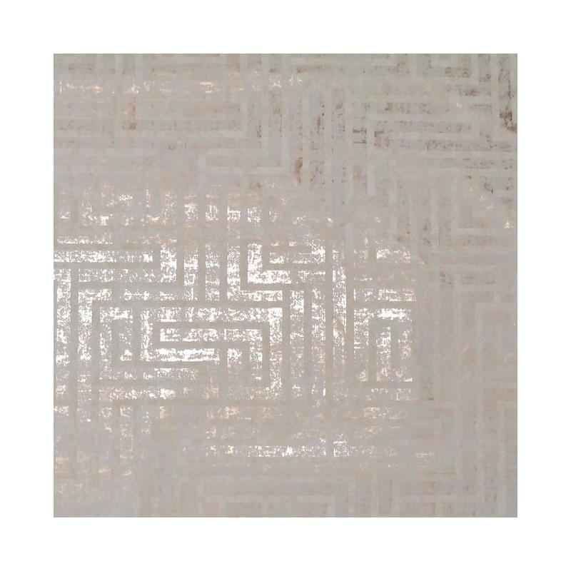 Sample Y6220202 Mid Century, A Maze color White Metallic by York Wallpaper