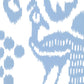 Sample 2435-30WP Bali Ii, French Blue on White by Quadrille Wallpaper