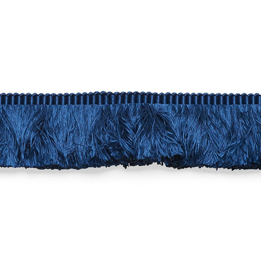 74588 | Francois Silk Brush Fringe, Navy - Schumacher Fabric