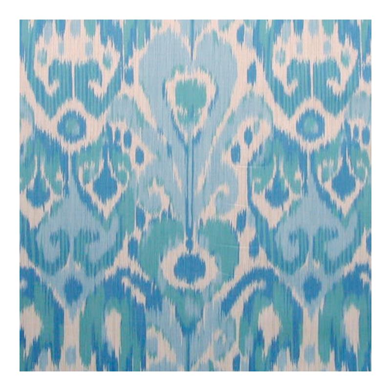Sample 16527-003 Greystone, Blues On Cream by Scalamandre Fabric (SC 000316527)