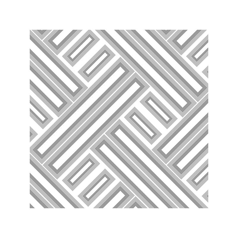 Sample GX37608 Geometrix, Metallic Rectangles Wallpaper by Norwall