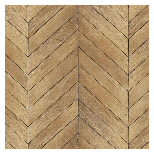 Buy G67998 Organic Textures Brown Chevron Wood Wallpaper by Norwall Wallpaper