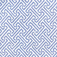 Sample 3080-06WP Java Java, French Blue on White by Quadrille Wallpaper