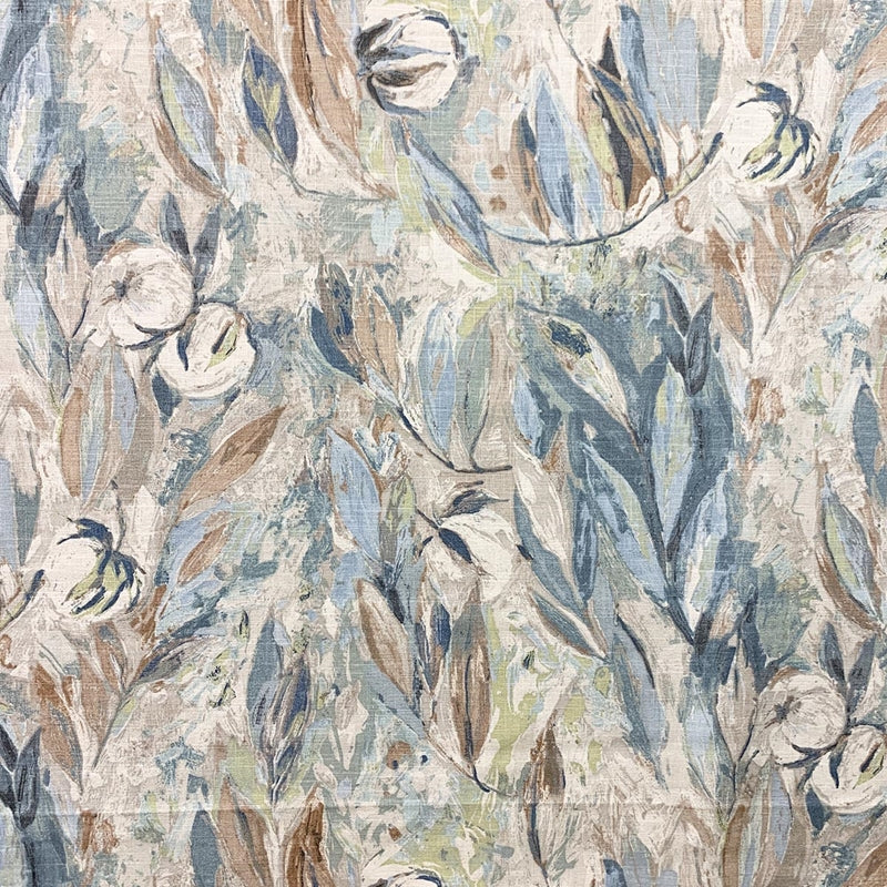 Find 10322 Eliza Tranquil Blue Magnolia Fabric