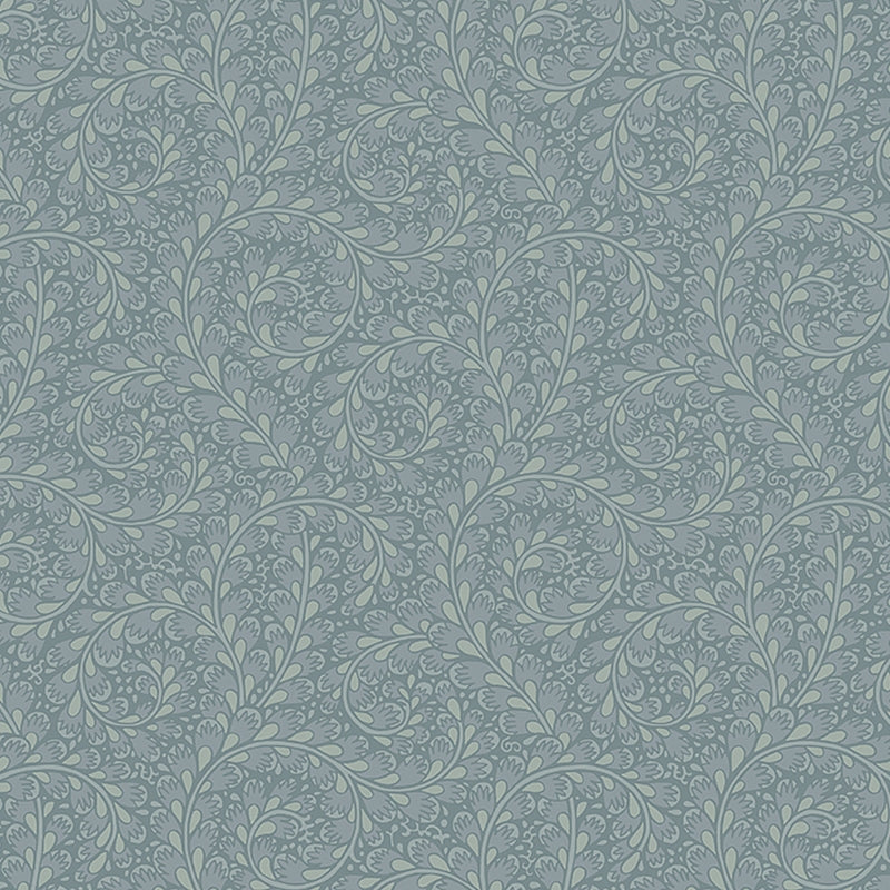 Sample 2254 Wild Ferns, Blue By Borastapeter Wallcovering