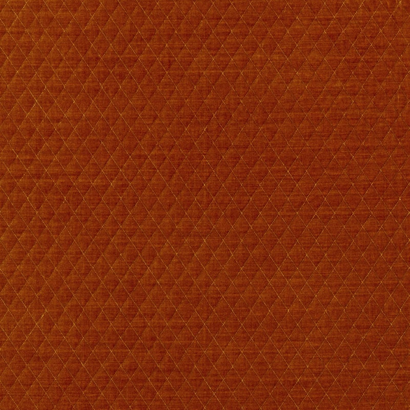 Save 66925 Paley Quilted Velvet Chinese Orange by Schumacher Fabric