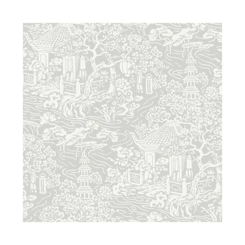 Sample - AF6573 Tea Garden, Chinoiserie Grey by Ronald Redding