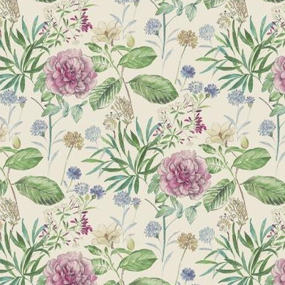 Save TL1917 Handpainted Traditionals Midsummer Floral Pink York Wallpaper