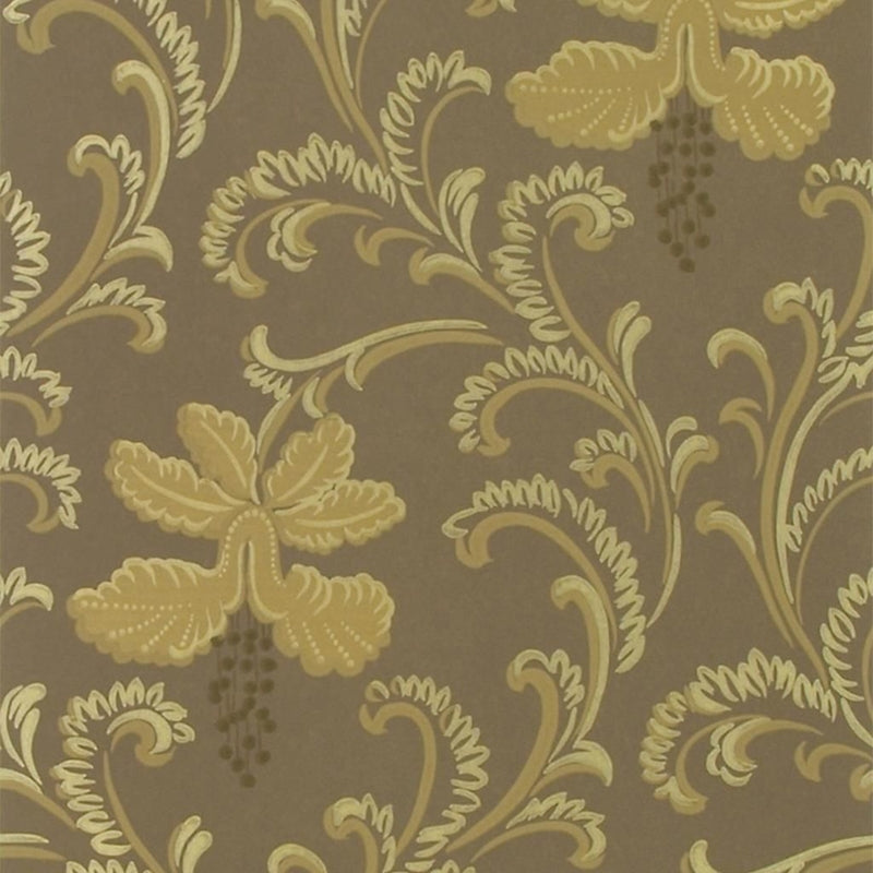 Sample P498-05 Fidelio, Cocoa by Designer Guild Wallpaper