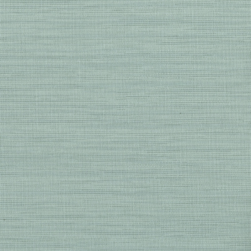 Sample 2807-6070 Warner Grasscloth Resource, Cape Town Aqua Faux Silk Wallpaper by Warner