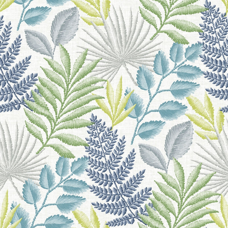 Sample 2901-87504 Perennial,  Palomas Multicolor Botanical Wallpaper by A Street Prints