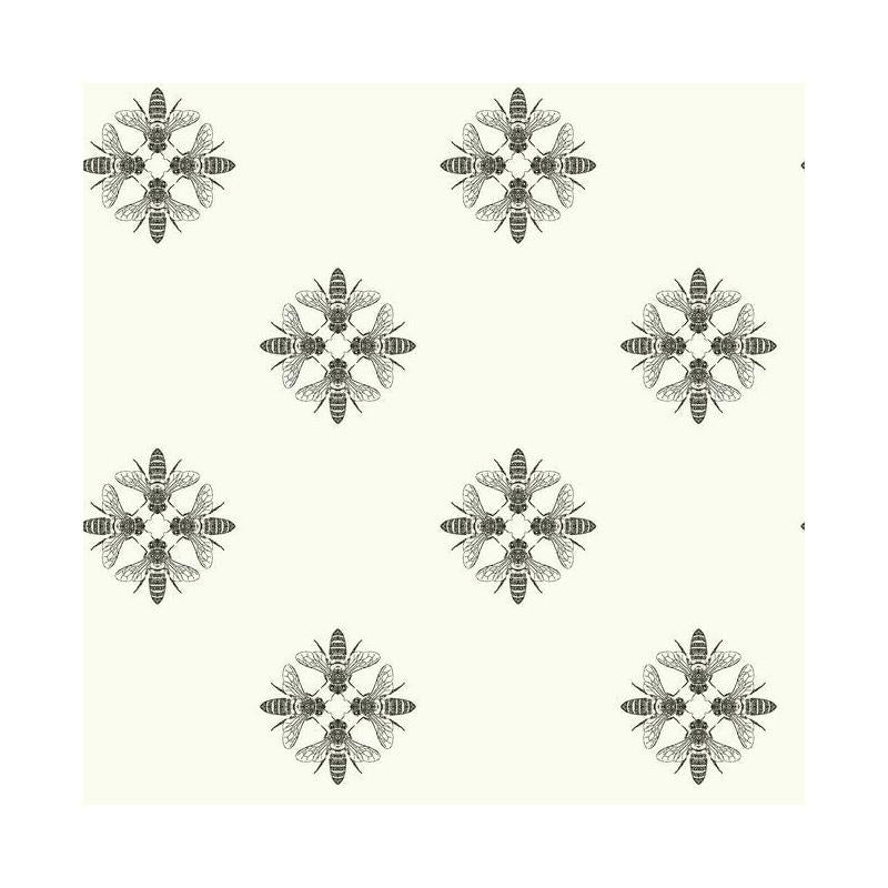 Sample ON1643 Outdoors In, Honey Bee color Black Animals by York Wallpaper
