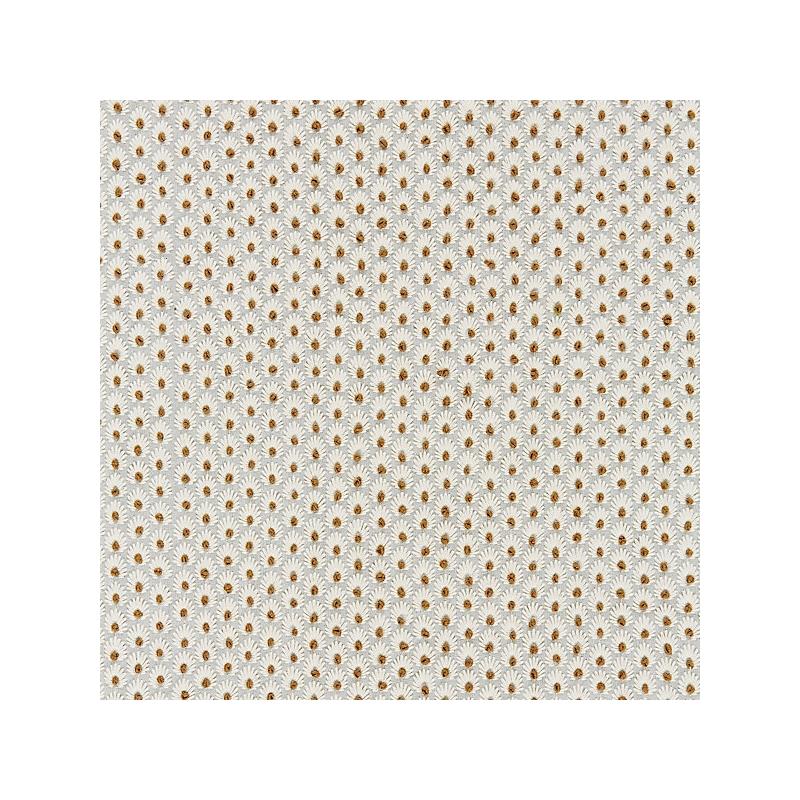 Sample 27123-001 Fleur Embroidery, Mineral - Scalamandre Fabric (SC 000127123)