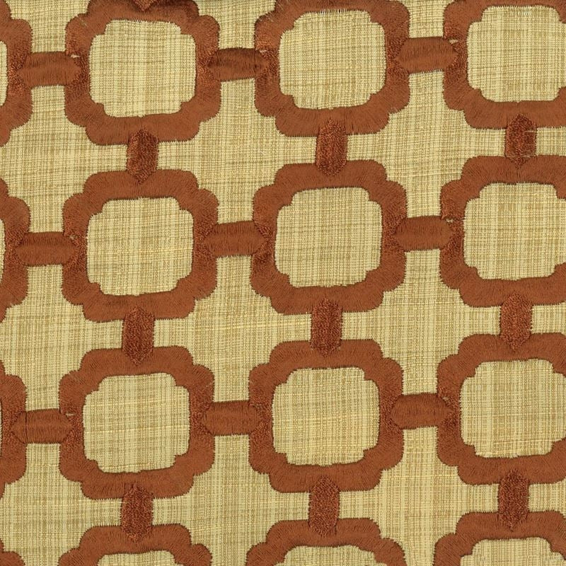 Sample KNOL-5 Knoll, Henna Orange Rust Stout Fabric